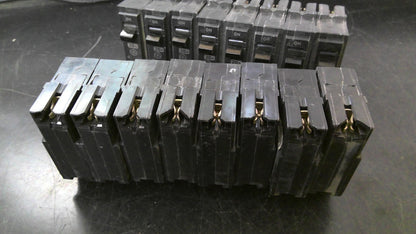 GE LOT OF 16 THQL CIRCUIT BREAKERS THQL1120 20AMP 240VOLT 1POLE