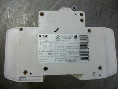 CUTLER-HAMMER MINI CIRCUIT BREAKER WMZT3C16 16AMP 480VOLT 3POLE NOB