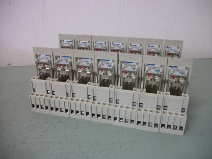 CARLO GAVAZZI LOT OF 14 H 14GC 4PDT RELAYS RMI A 4 5 24VDC