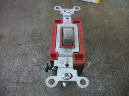 HUBBELL LOT OF 4 GRAY 1POLE COMMERCIAL SWITCHES CS120GY 20AMP 120/277VOLT NIB