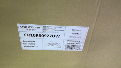 LIGHTOLIER BOX OF 4 COMMERCIAL RETROFIT LED DOWNLIGHTS CR10R30927UW NIB