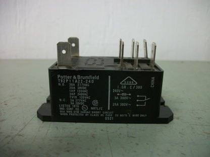 POTTER & BRUMFIELD SOLID STATE RELAY T92P11A22-240