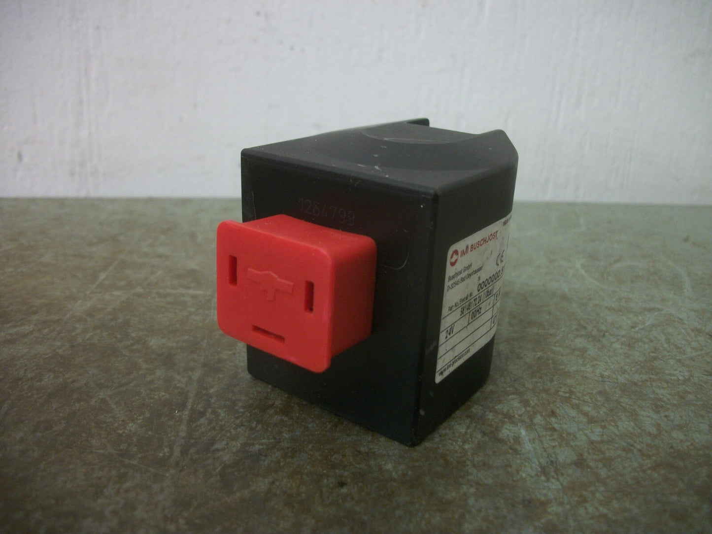 BUSCHJOST SOLENOID VALVE COIL 0000000.9166 24VOLT 6W NOB