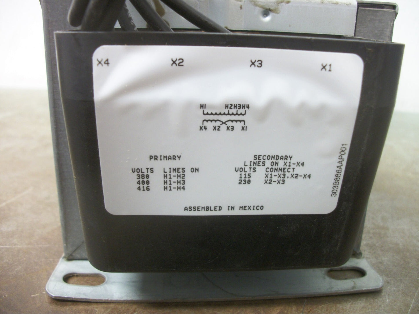 GE .500KVA 1PH CORE & COIL TRANSFORMER 9T58K1978 HV 380X416 LV 115/230 NIB