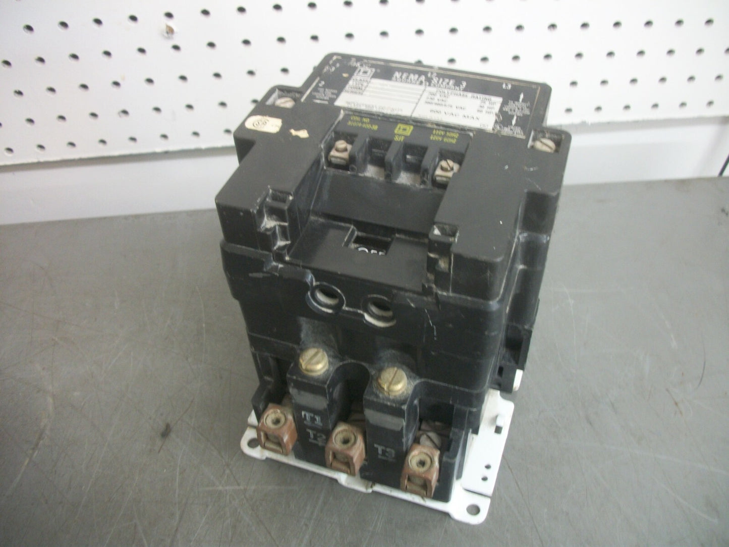 SQUARE D SIZE 3 CONTACTOR 8502SEO2 120VCOIL 3PH 600V 50HP