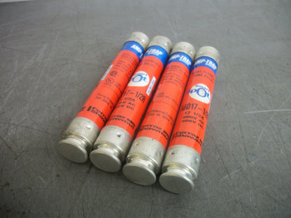 FERRAZ-SHAWMUT LOT OF 4 SMART SPOT FUSES A6D17-1/2R 17-1/2AMP 600VOLT NOB