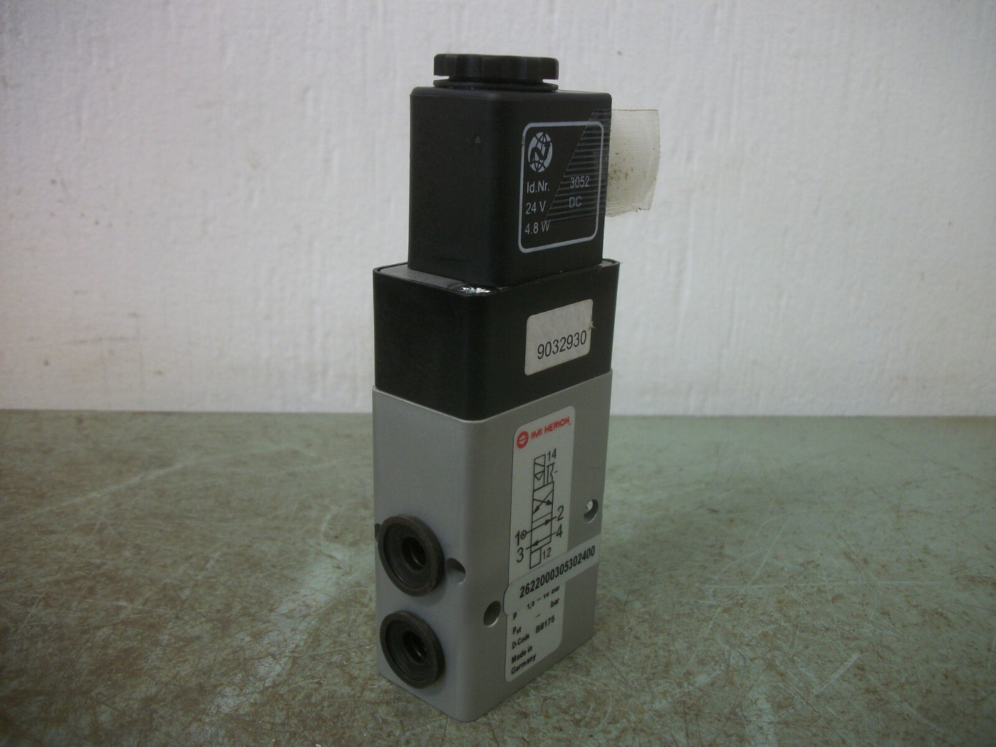 IMI HERION SOLENOID VALVE 9032930 24VCOIL NOB