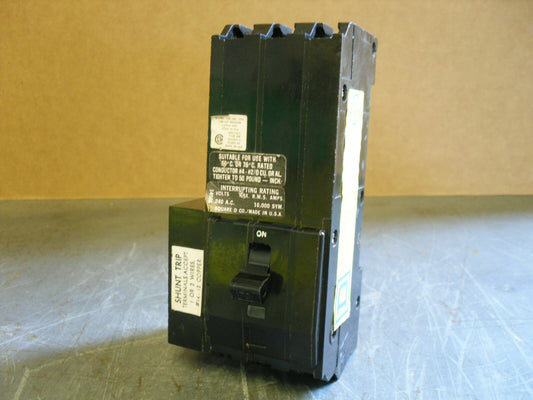 SQUARE D Q1B CIRCUIT BREAKER Q1B3701021 70AMP 240VOLT 3POLE W/SHUNT *NOB*