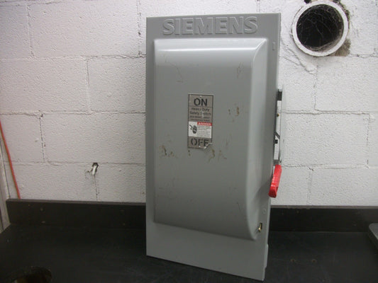 SIEMENS DISCONNECT TYPE 1 HF364N 200AMP 600VOLT 3POLE FUSIBLE