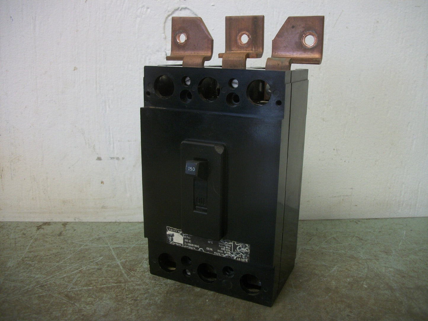WESTINGHOUSE CA CIRCUIT BREAKER CA3150X 150AMP 240VOLT 3POLE W/HARDWARE