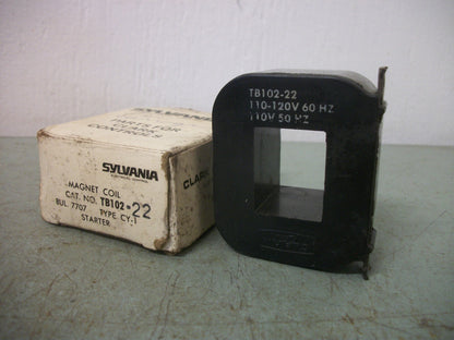 SYLVANIA TYPE CY-1 STARTER MAGNET COIL TB102-22 120VCOIL NIB