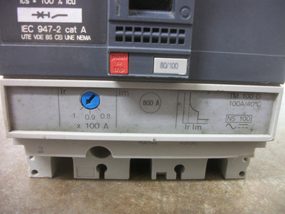 MERLIN GERIN COMPACT CIRCUIT BREAKER NS100N 80/100AMP 690VOLT 3POLE