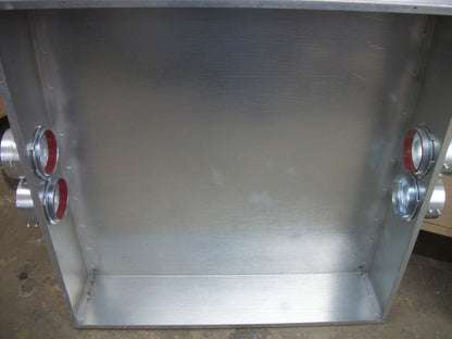E-BOX 36 X 36 X 8 GALVANIZED SCREW COVER BOX ENCLOSURE TYPE 1 36368SC