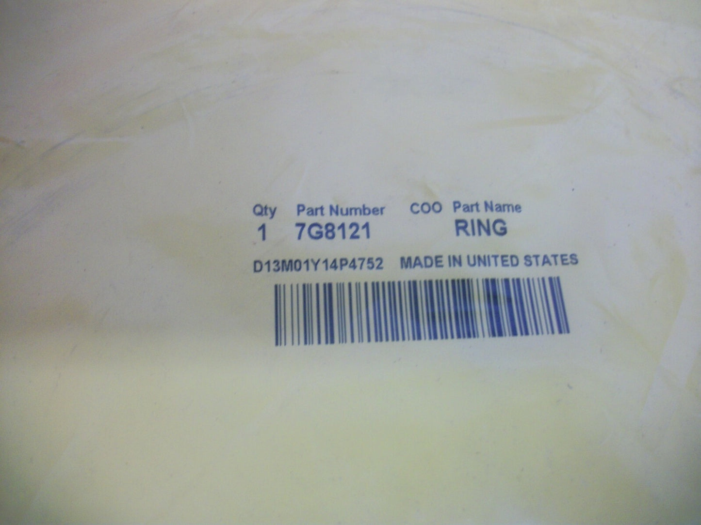 CAT RETAINING RING 7G8121 NEW