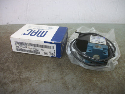 MAC SOLENOID VALVE 111B-111CA 120VCOIL 6.8W 150PSI NIB