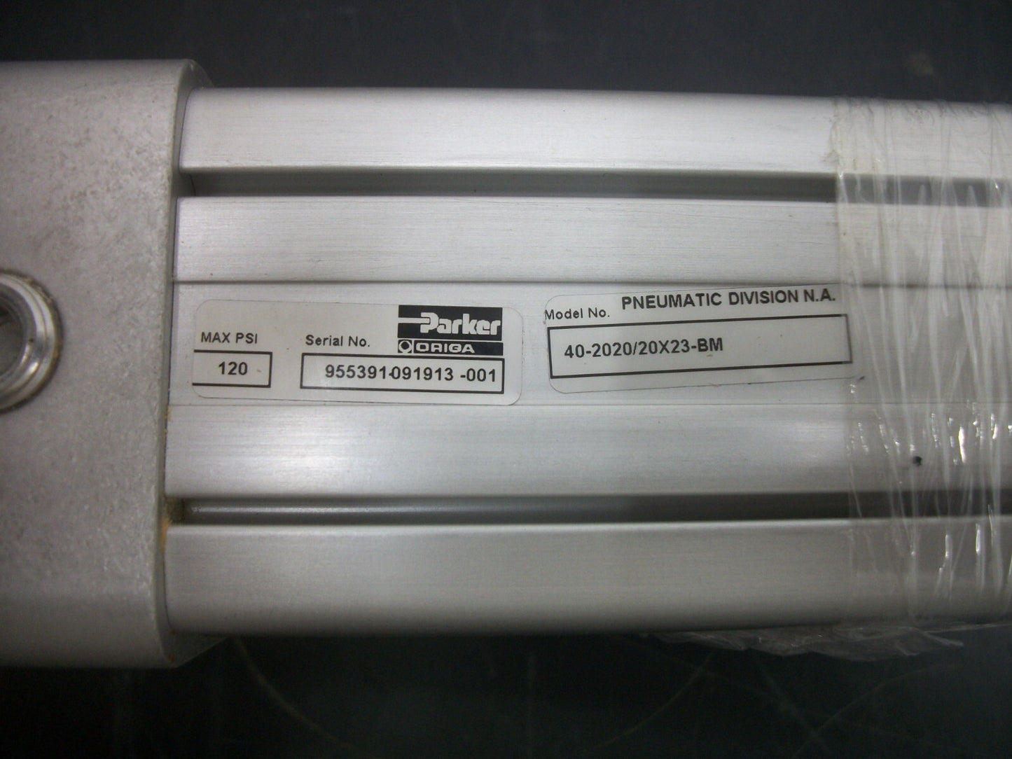 PARKER PNEUMATIC 40MM ORIGA CYLINDER 40-2020/20X23-BM 120PSI NEW