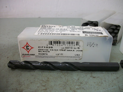 CLEVELAND LOT OF 16 13/32" 5-1/4" OAL HIGH SPEED STEEL JOBBER DRILL 63687263 NEW