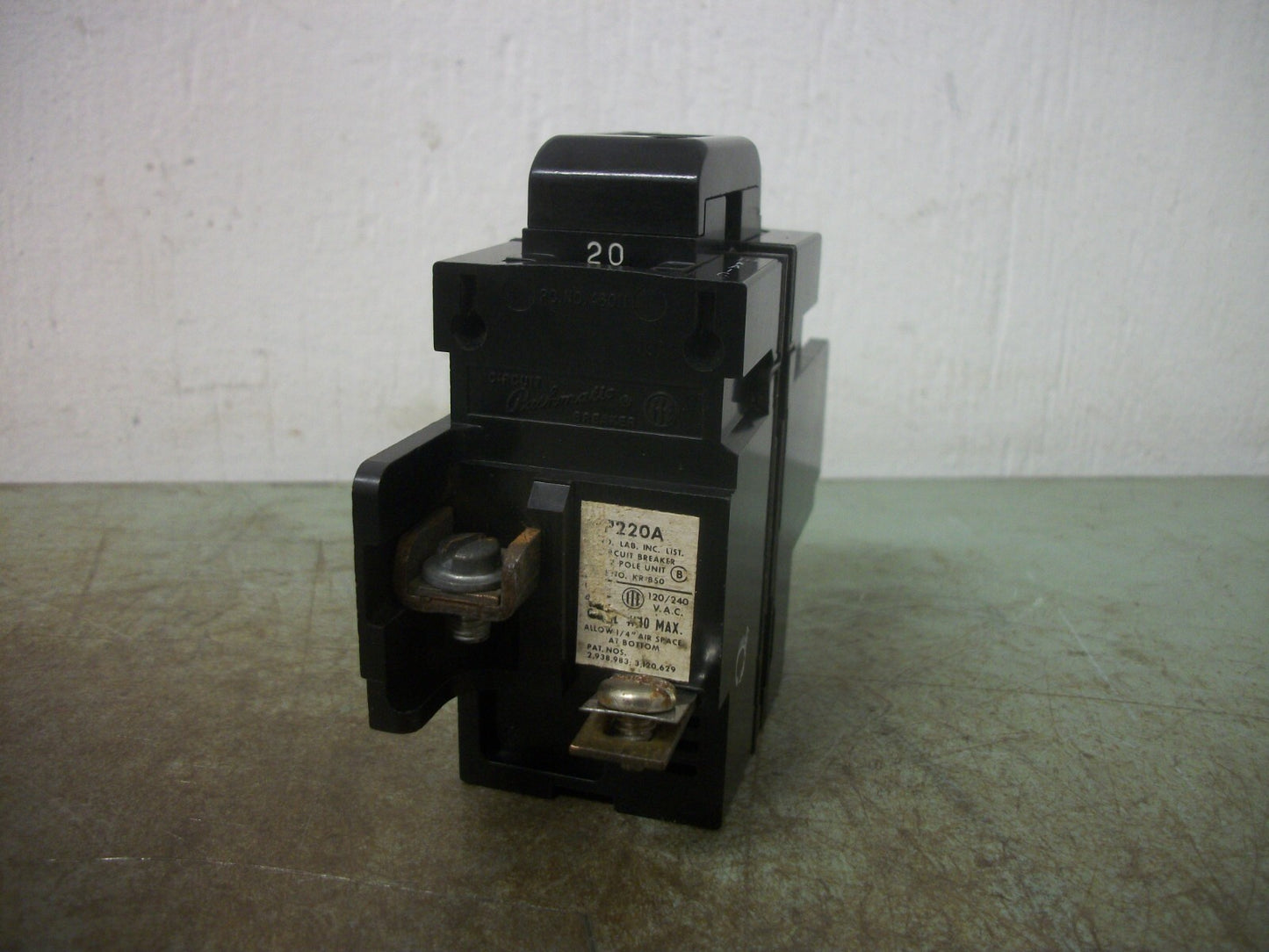 SIEMENS PUSHMATIC CIRCUIT BREAKER P220A P220 20AMP 240VOLT 2POLE