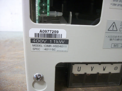 YASKAWA VARISPEED 676H5 11KW INVERTER DRIVE CIMR-H5D4011 380VOLT 3PH 15KVA