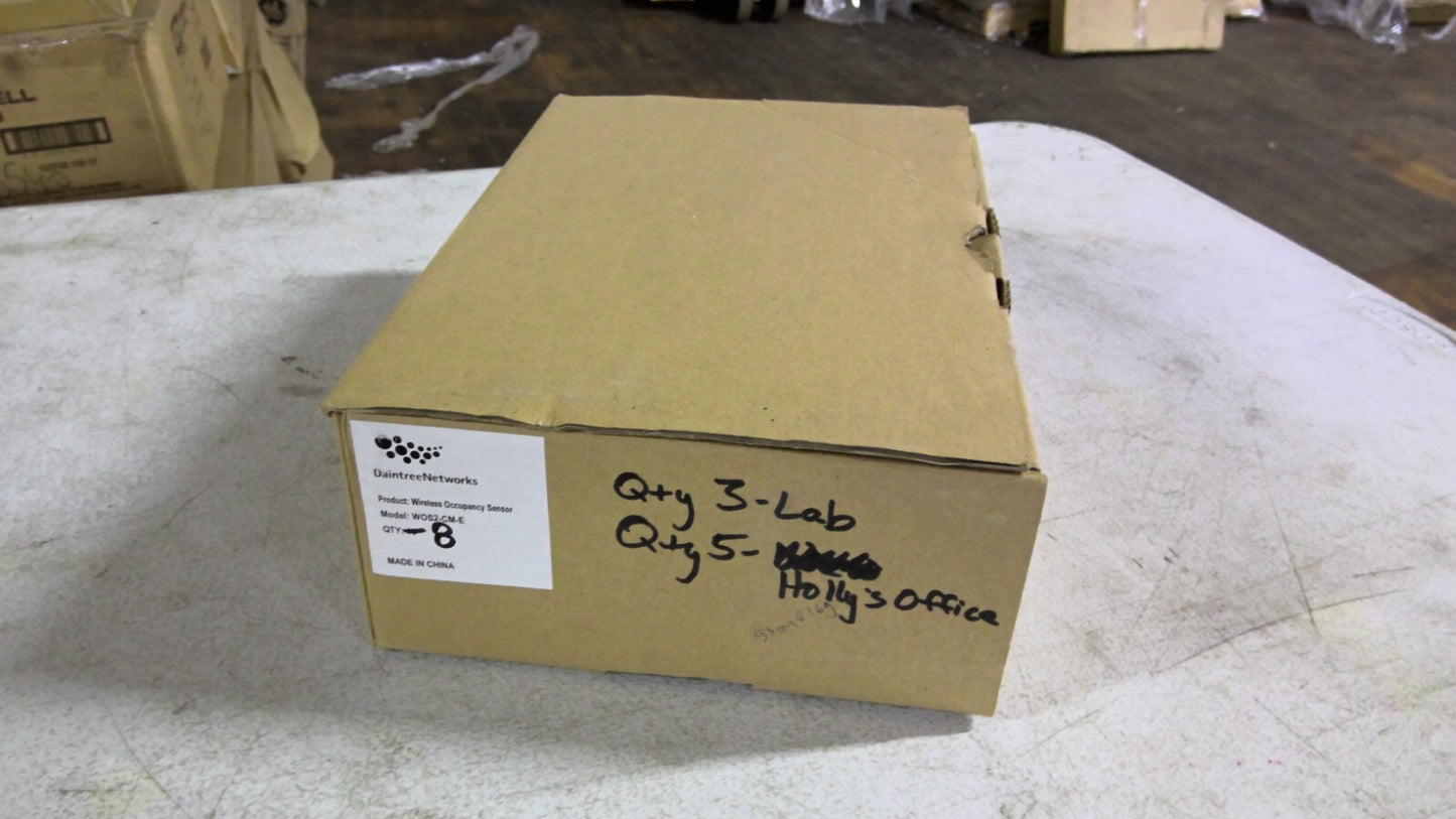 DAINTREE NETWORKS BOX OF 8 WIRELESS OCCUPANCY SENSORS WOS2-CM-E NIB