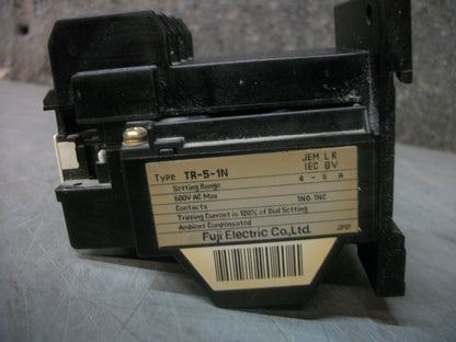 FUJI THERMAL OVERLOAD RELAY TR-5-1N 4-6AMP