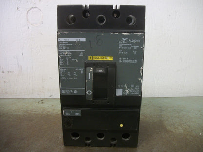 SQUARE D KAL CIRCUIT BREAKER KAL36110 110AMP 600VOLT 3POLE GREEN