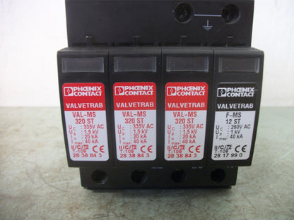 PHOENIX CONTACT VALVTRAB SURGE ARRESTER VAL-MS 320/3+1