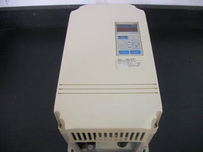 YASKAWA 5HP VARIABLE FREQUENCY DRIVE CIMR-VGU43P7 460VOLT 3PH 5KVA 8AMP