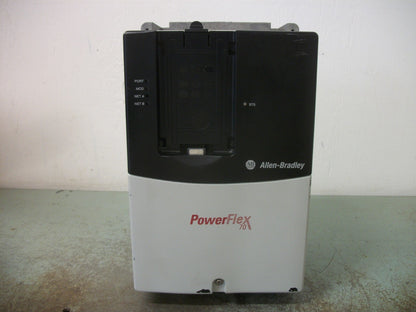 ALLEN-BRADLEY POWERFLEX 70 7.5HP AC DRIVE 20AD011A3AYNANNN 460VOLT 3PH 11AMP NOB