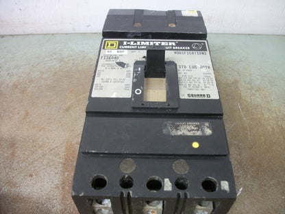 SQUARE D I-LIMITER I-LINE FI CIRCUIT BREAKER FI36040 40AMP 600VOLT 3POLE CRACKED