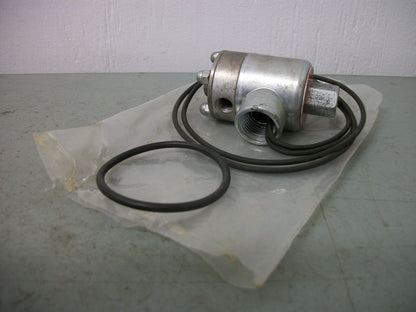 SCHRADER-BELLOWS SOLENOID VALVE B445-1001 120VOLT 12.5W 125PSI NEW