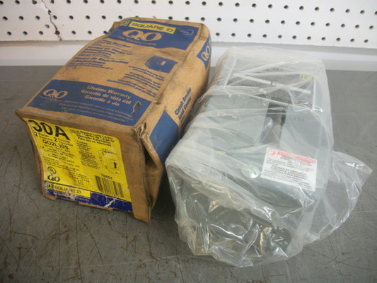 SQUARE D QO MAIN LUG CIRCUIT BREAKER LOAD CENTER QO2L30S 30AMP 240VOLT 1PH 3W NI