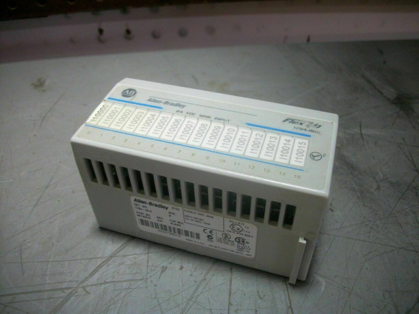 ALLEN-BRADLEY FLEX I/O 24VDC INPUT MODULE 1794-IB16