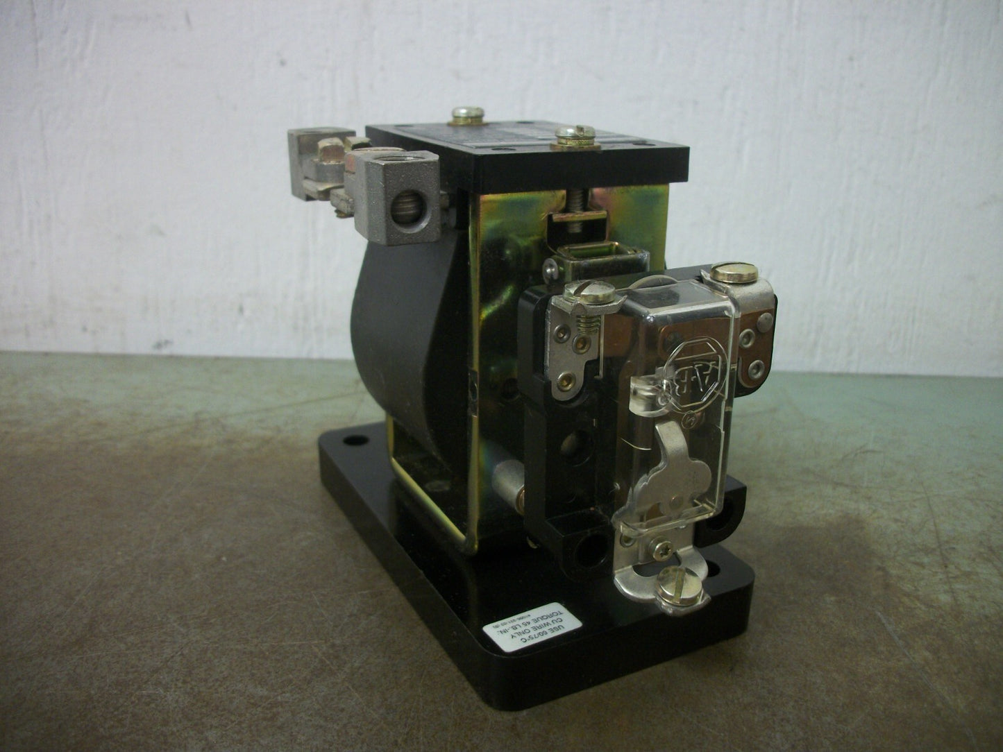 ALLEN-BRADLEY INSTANTANEOUS TRIP RELAY 809-A05E 9AMP 600VOLT NOB