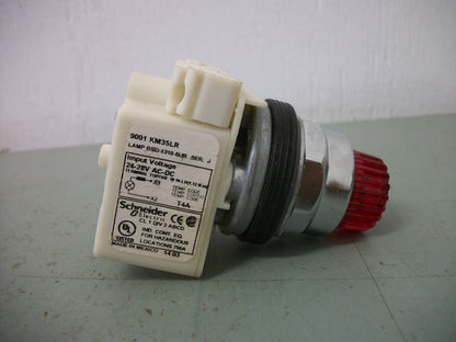 SQUARE D RED ILLUMINATED MOMENTARY PUSHBUTTON 9001KM35LR 24-28VOLT