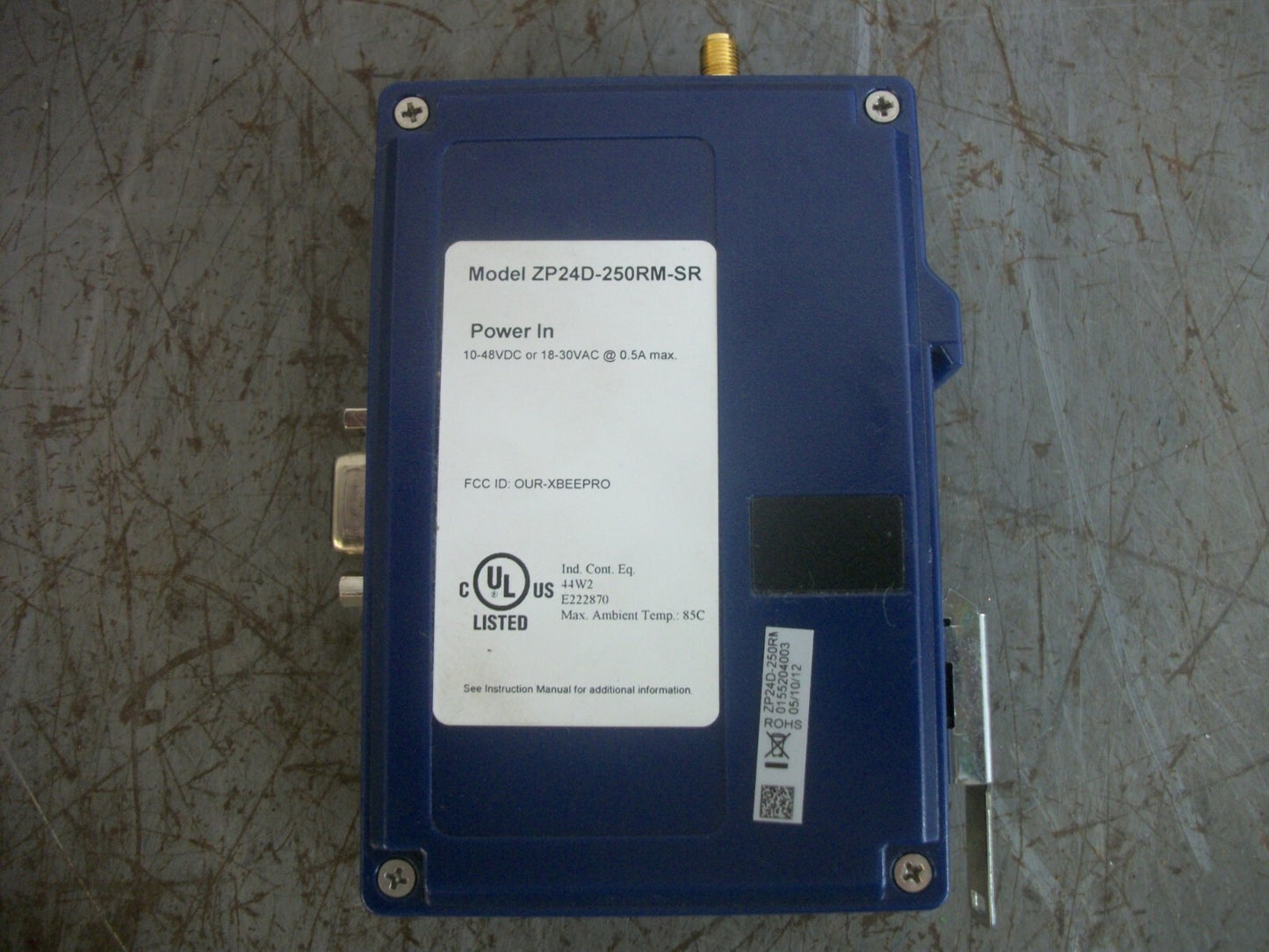 ADVANTECH B&B ELECTRONICS ZLINX WIRELESS MODBUS RADIO MODEM ZP24D-250RM-SR