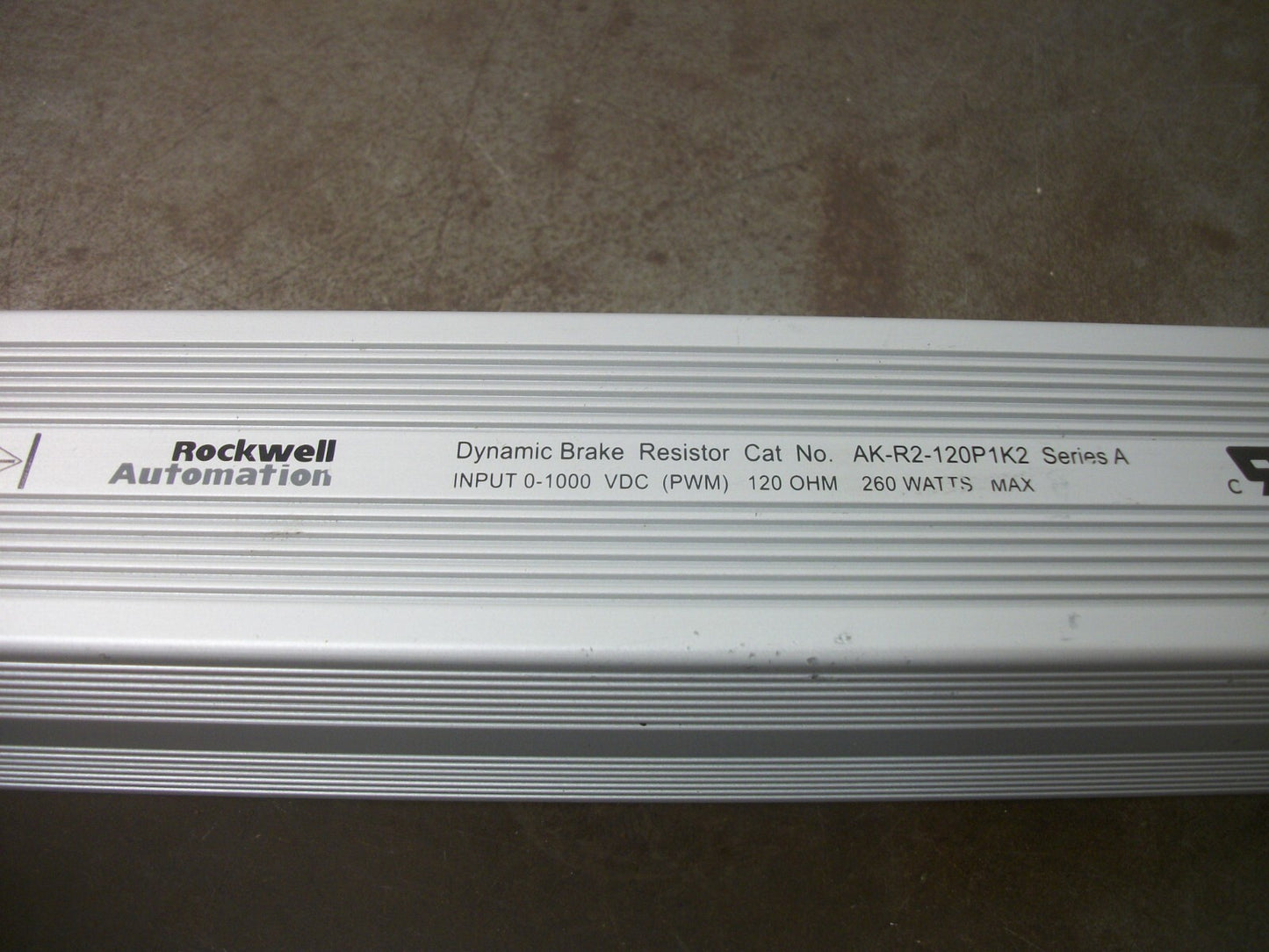ROCKWELL AUTOMATION DYNAMIC BRAKE RESISTOR AK-R2-120P1K2 0-1000VDC 120 OHM 260W