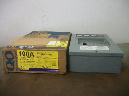 SQUARE D QO LOAD CENTER QO612L100S 100AMP 120/240VOLT 1PH NIB