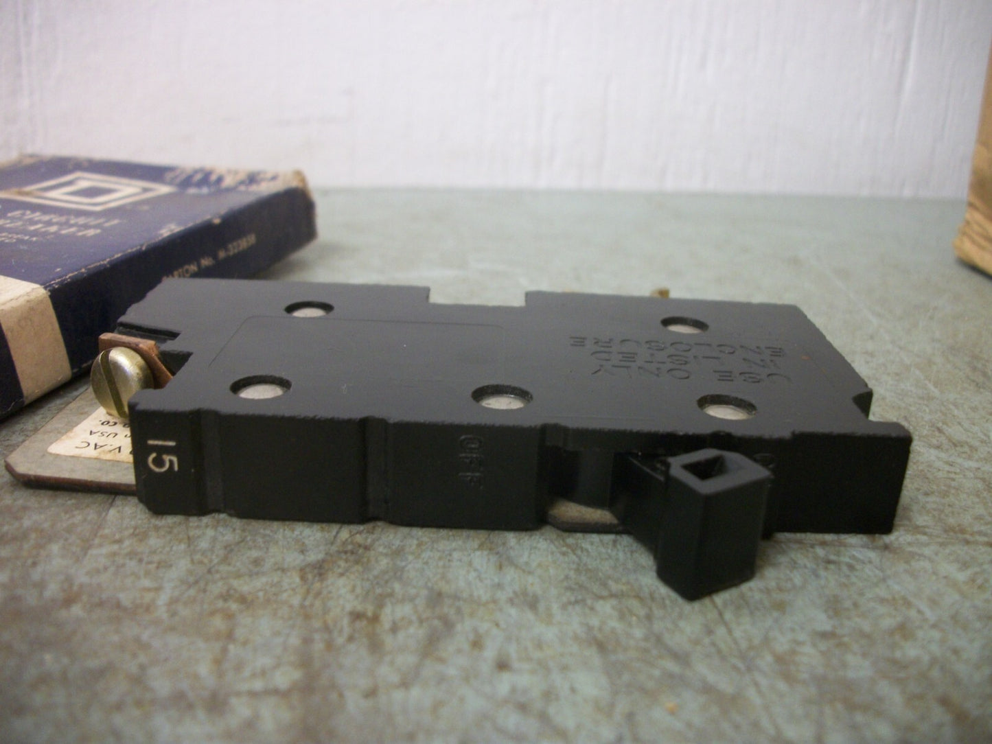 SQUARE D XO CIRCUIT BREAKER XO115 15AMP 120VOLT 1POLE NIB