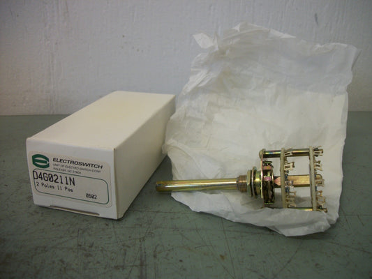 ELECTROSWITCH 11-POSITION ROTARY SWITCH D4G0211N 2POLE NIB
