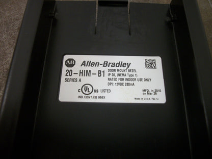 ALLEN-BRADLEY POWERFLEX AC DRIVE DOOR MOUNT BEZEL SER A 20-HIM-B1