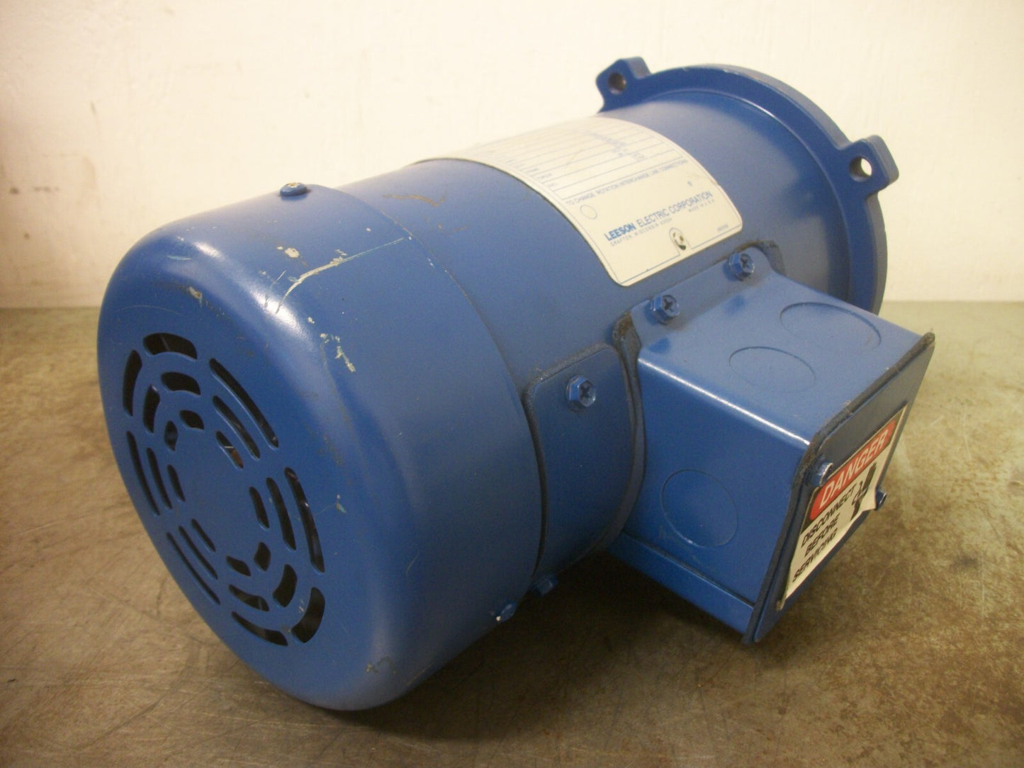 LEESON 1/3HP MSS58C TEFC DC MOTOR 098347.00 90VDC 1750RPM NOB