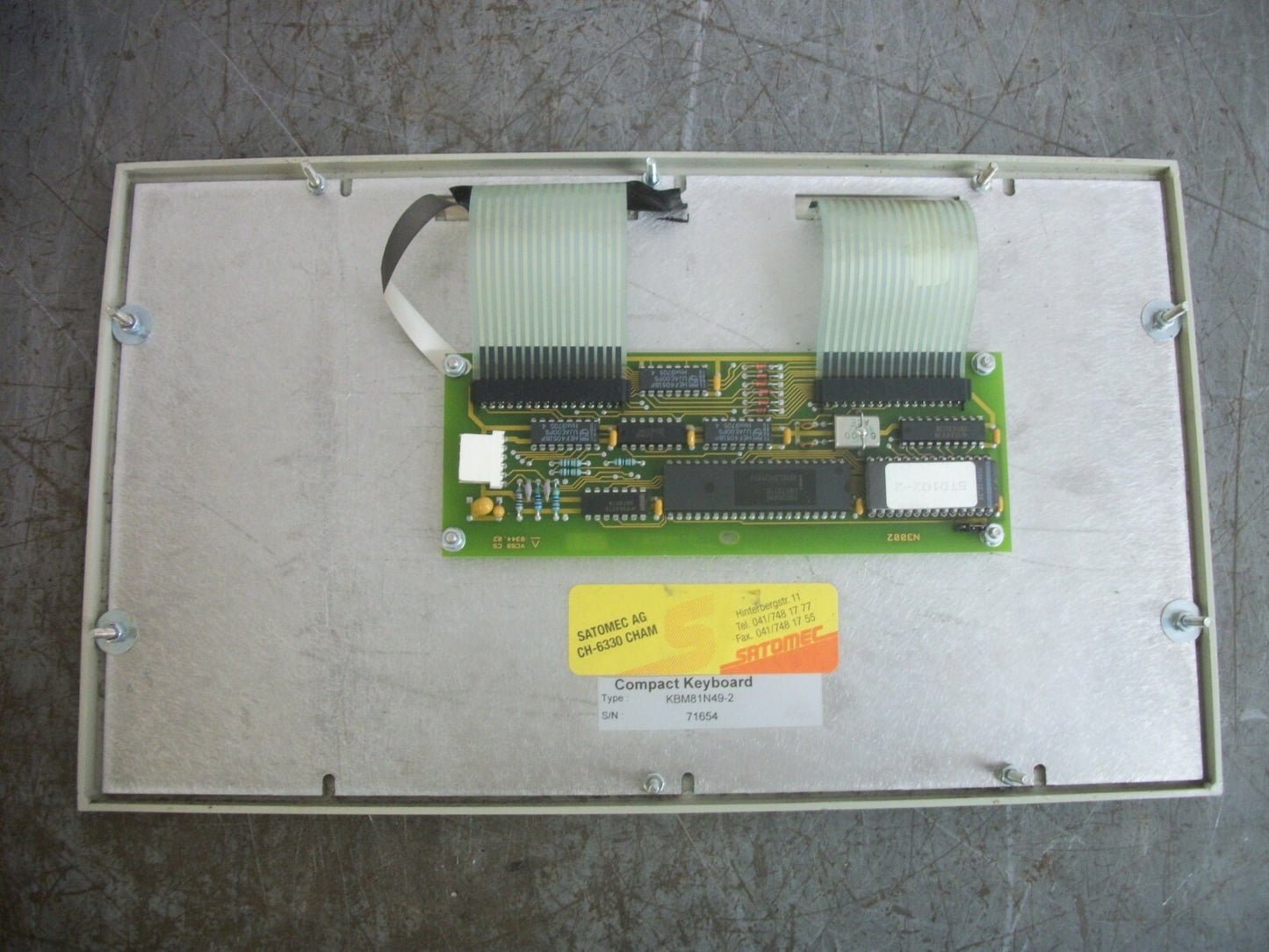 SATOMEC CH-6330 CHAM INDUSTRIAL COMPACT KEYBOARD KBM81N49-2