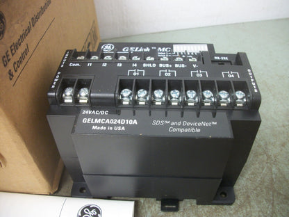 GE GELINK MC SDS & DEVICENET MOTOR CONTROL BLOCK GELMCA024D10A NIB