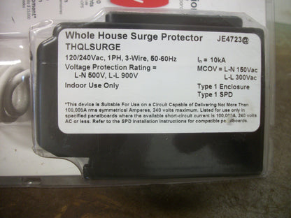 GE WHOLE HOUSE SURGE PROTECTOR THQLSURGE 120/240VOLT 1PH 3W NEW