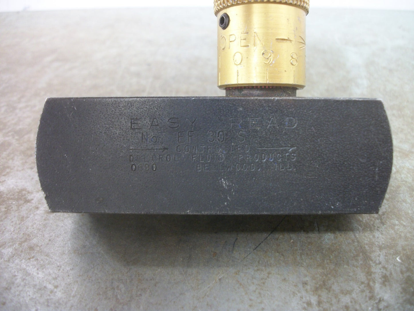 DELTROL FLUID PRODUCTS D600 1/2" NPT PNEUMATIC CONTROL VALVE EF30S