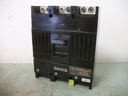 GE TJJ CIRCUIT BREAKER TJJ436250 250AMP 600VOLT 3POLE BLACK