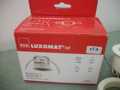 B.E.G. LUXOMAT NET DALI MULTISENSOR PD11-DALILINK-FLAT 93068 NIB