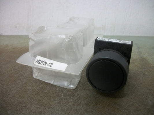 FUJI BLACK MOMENTARY PUSHBUTTON AR22FOR-10B 250VOLT NEW