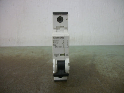 SIEMENS MINI CIRCUIT BREAKER 5SY41MCBC2 5SY4102-7 2AMP 400VOLT 1POLE